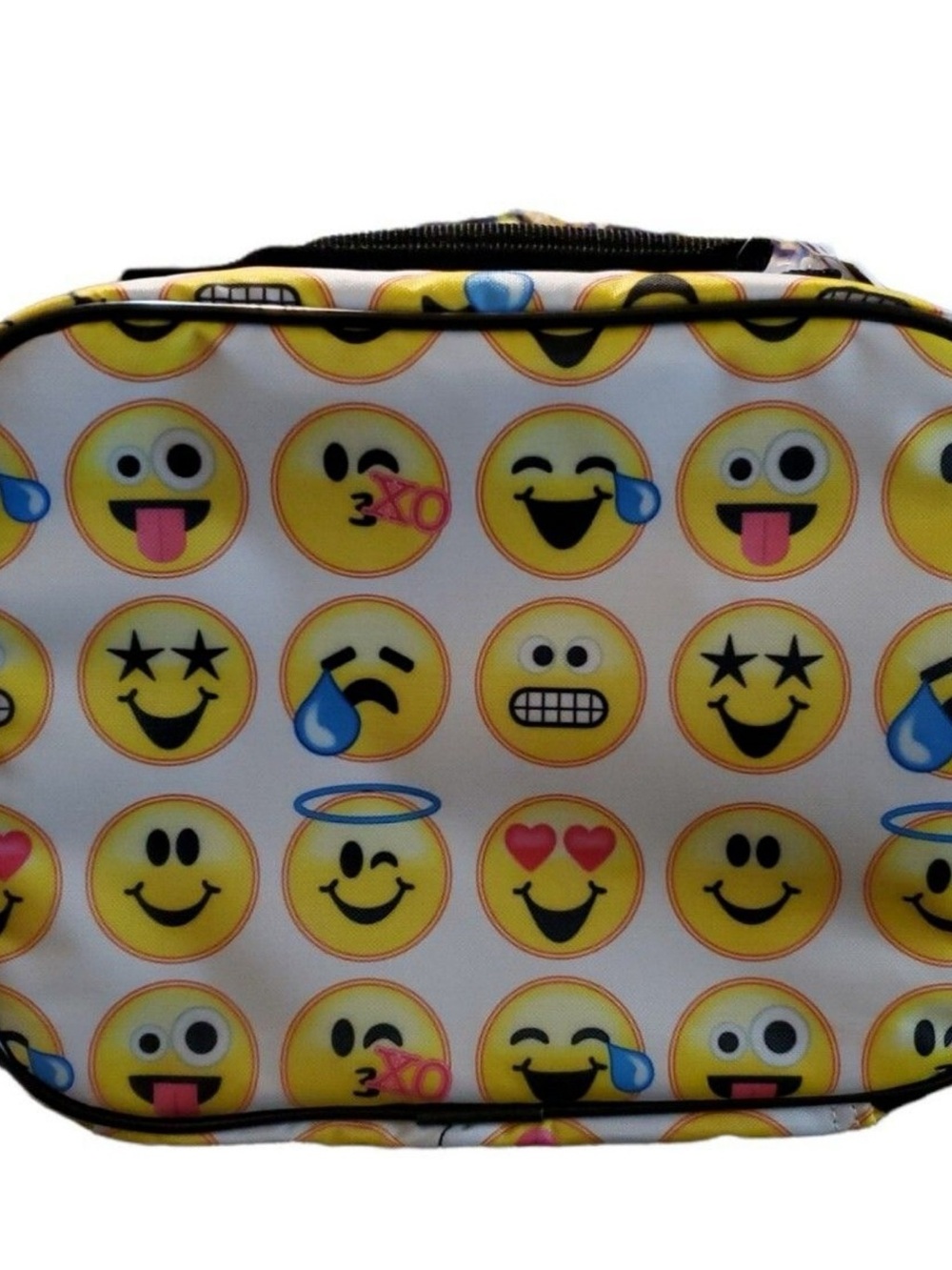 Kids Emoji Lunch Bag - Yellow Smiley Design